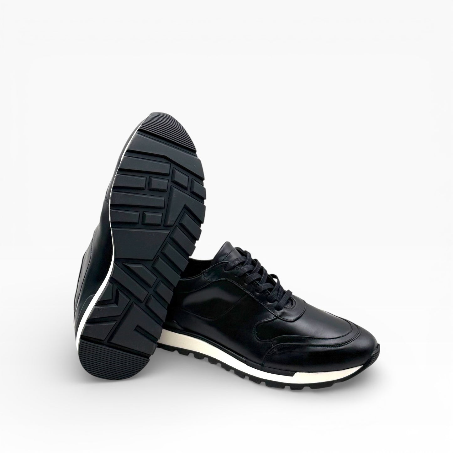 Sneakers casual cuero mod 9100 Negro