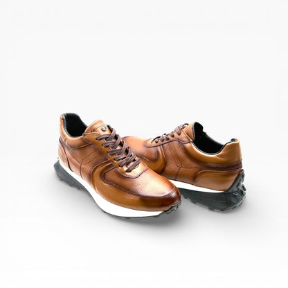 Tenis sneakers Mosvarti cuero Mod 4002 Miel