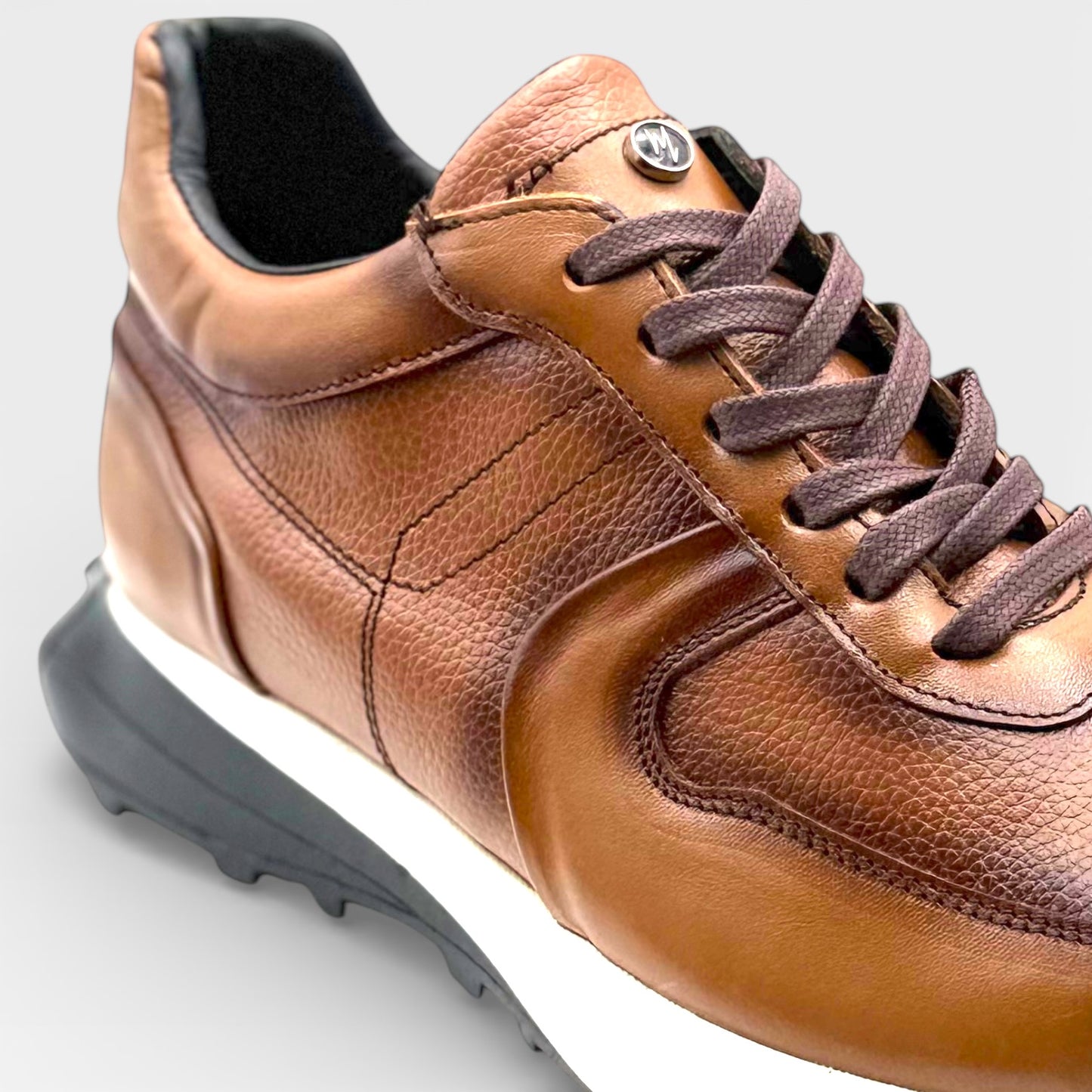 Tenis sneakers Mosvarti cuero Mod 4002 Miel