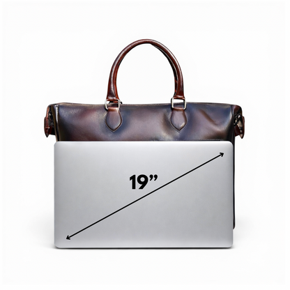 Portafolio Mosvarti de Cuero para Laptop 19” Mod Seúl *Roble