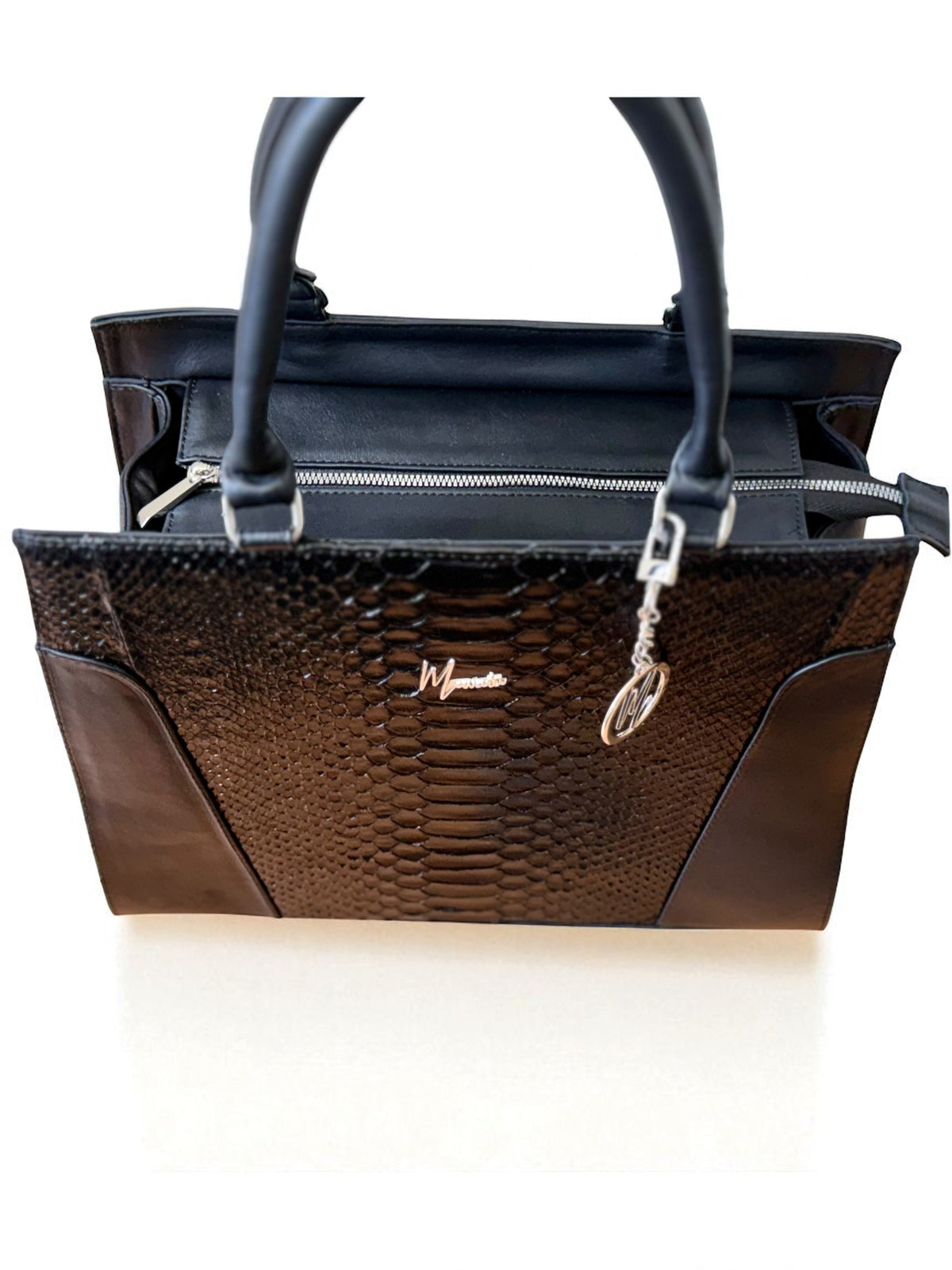 Bolso Amazonas Damá Pitón Genuino (Negro) - mosvartimxBolso Amazonas Damá Pitón Genuino (Negro)