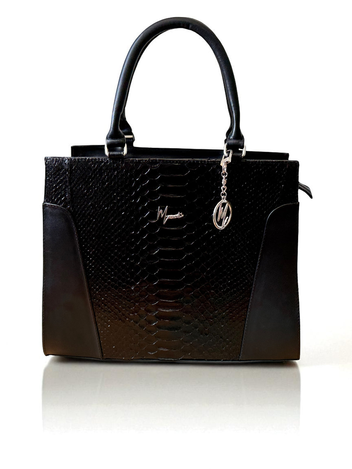 Bolso Amazonas Damá Pitón Genuino (Negro) - mosvartimxBolso Amazonas Damá Pitón Genuino (Negro)