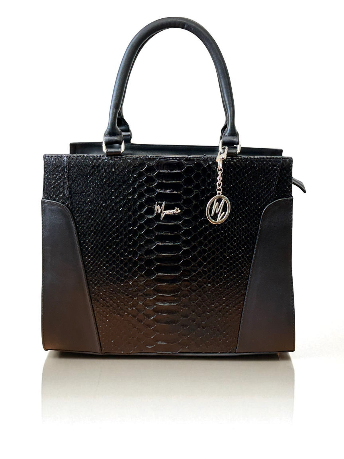 Bolso Amazonas Damá Pitón Genuino (Negro) - mosvartimxBolso Amazonas Damá Pitón Genuino (Negro)