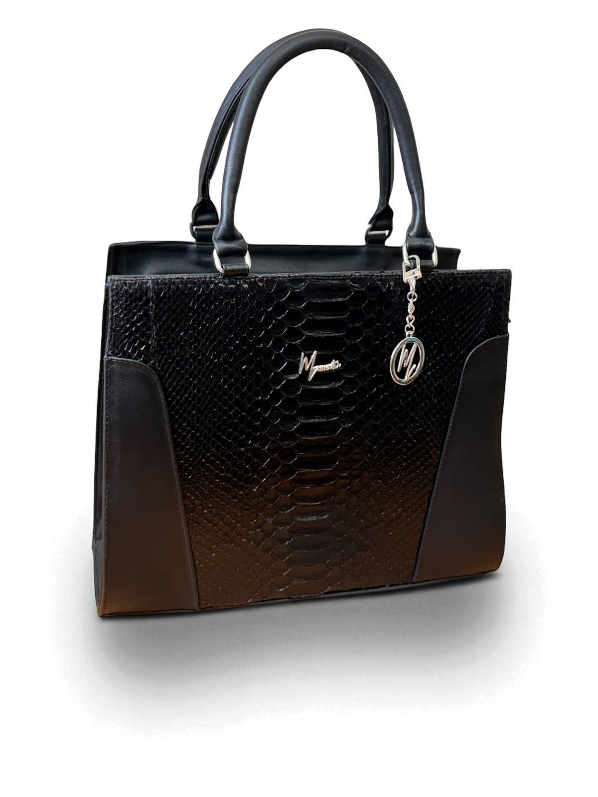 Bolso Amazonas Damá Pitón Genuino (Negro) - mosvartimxBolso Amazonas Damá Pitón Genuino (Negro)
