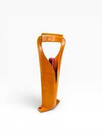 Bolsa de vino de cuero Porta botella piel 100% Mod. *Merlot Plus +