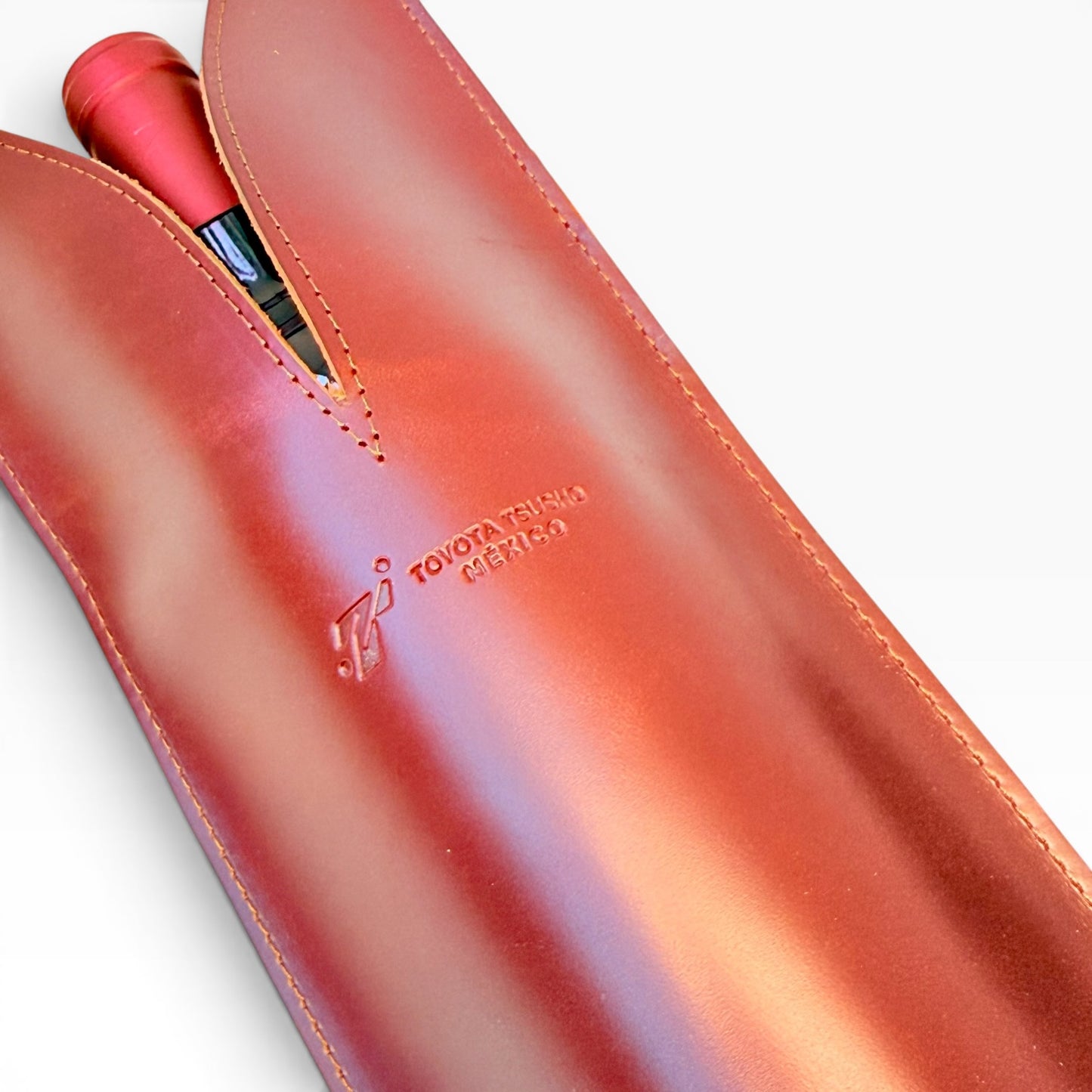 Bolsa de vino de cuero Porta botella piel 100% Mod. *Merlot Plus +
