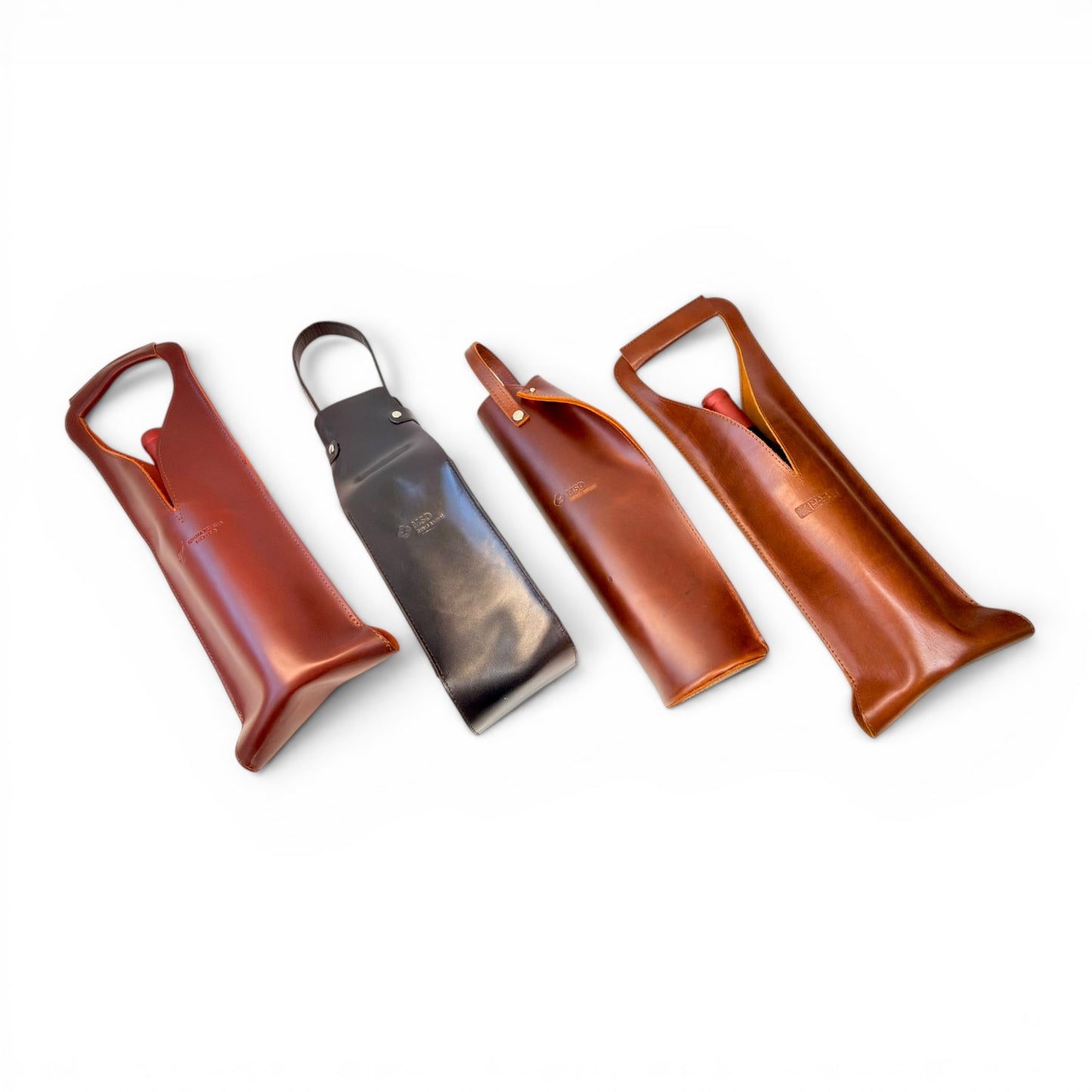 Bolsa de vino de cuero Porta botella piel 100% Mod. *Merlot Plus +