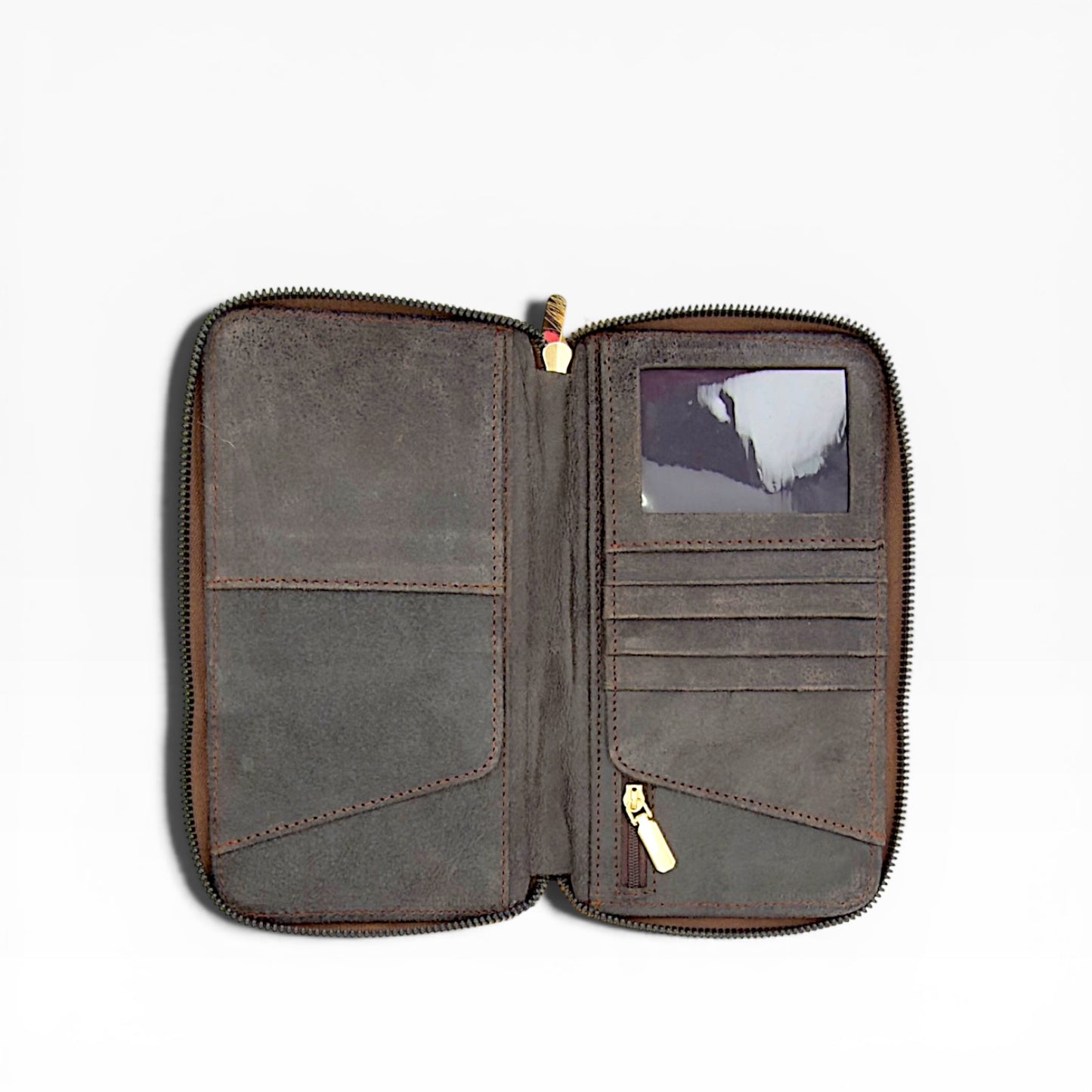 Cartera para Dama en Piel piton genuino  verde Musgo