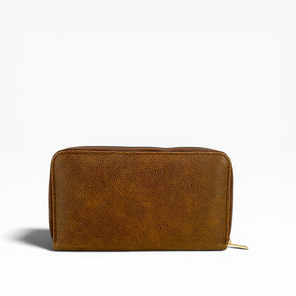 Cartera para Dama en Piel  res pelo res *Camel*