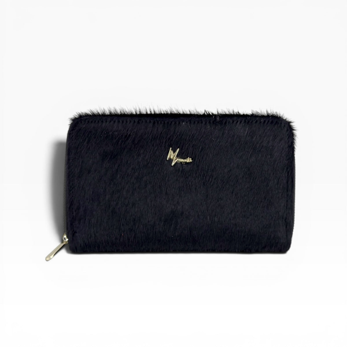Cartera para Dama en Piel  res pelo no nato *Negro*