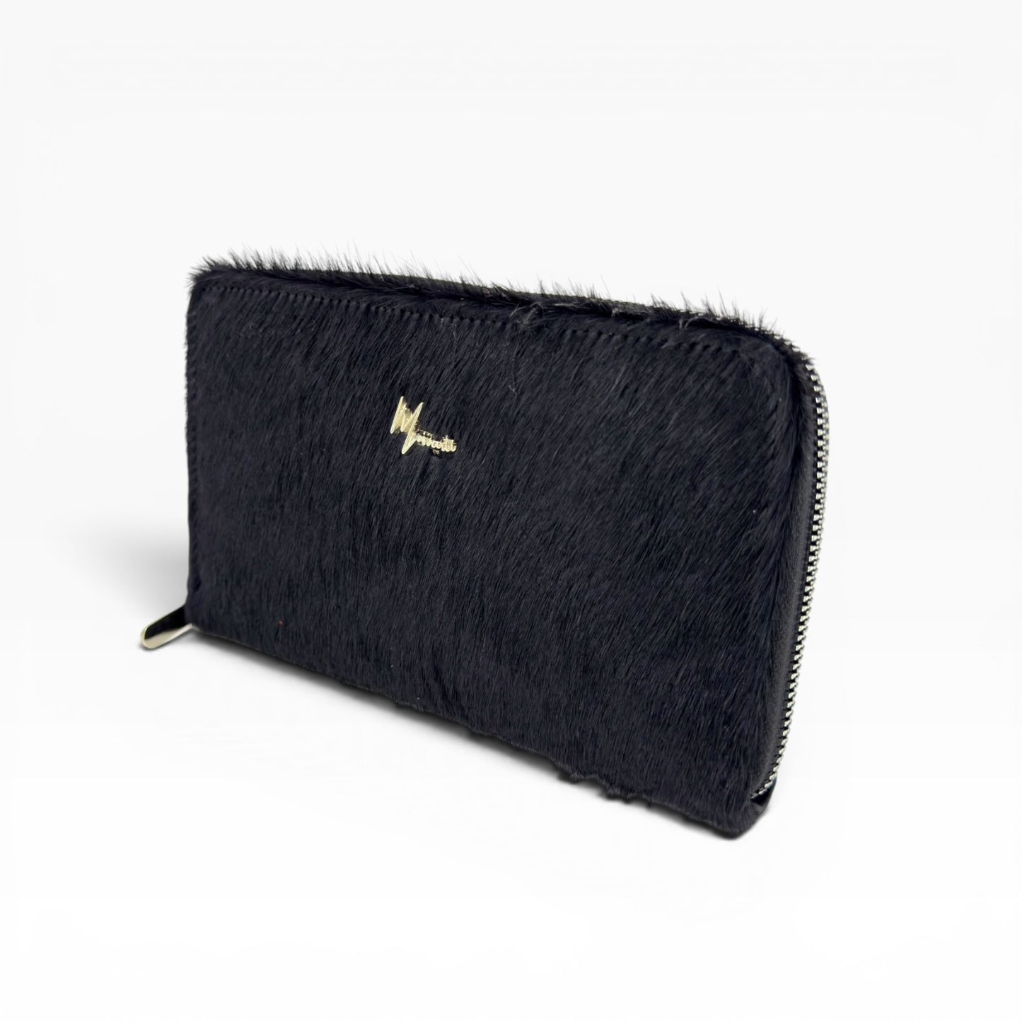 Cartera para Dama en Piel  res pelo no nato *Negro*