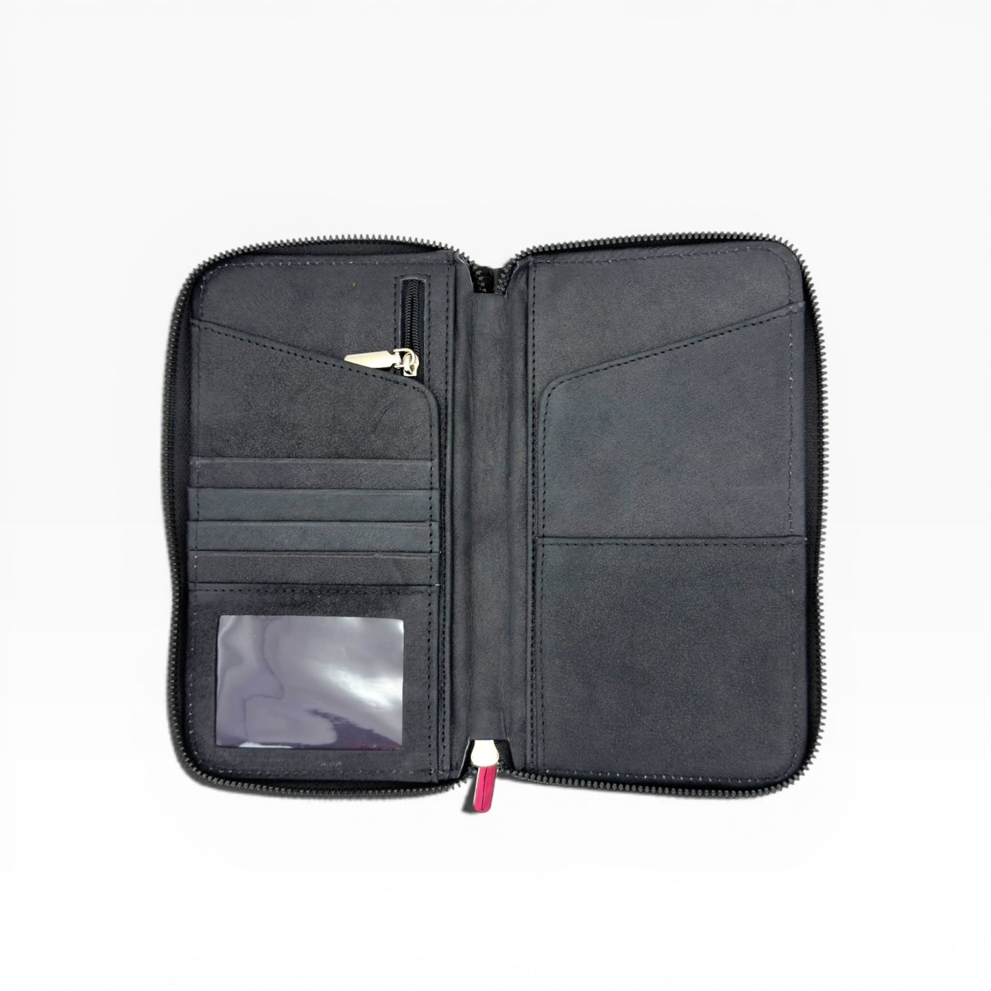Cartera para Dama en Piel  res pelo no nato  Negro/Blanco