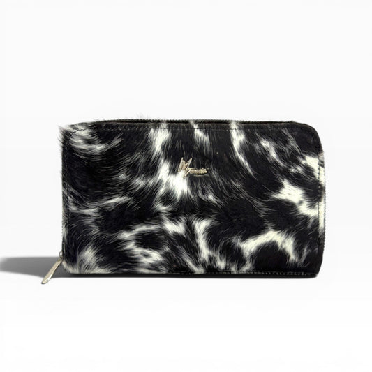 Cartera para Dama en Piel pelo res *pinto *