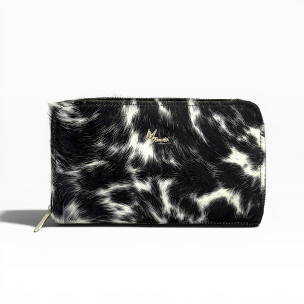 Cartera para Dama en Piel pelo res *pinto *
