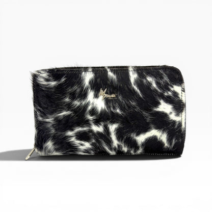 Cartera para Dama en Piel pelo res *pinto *