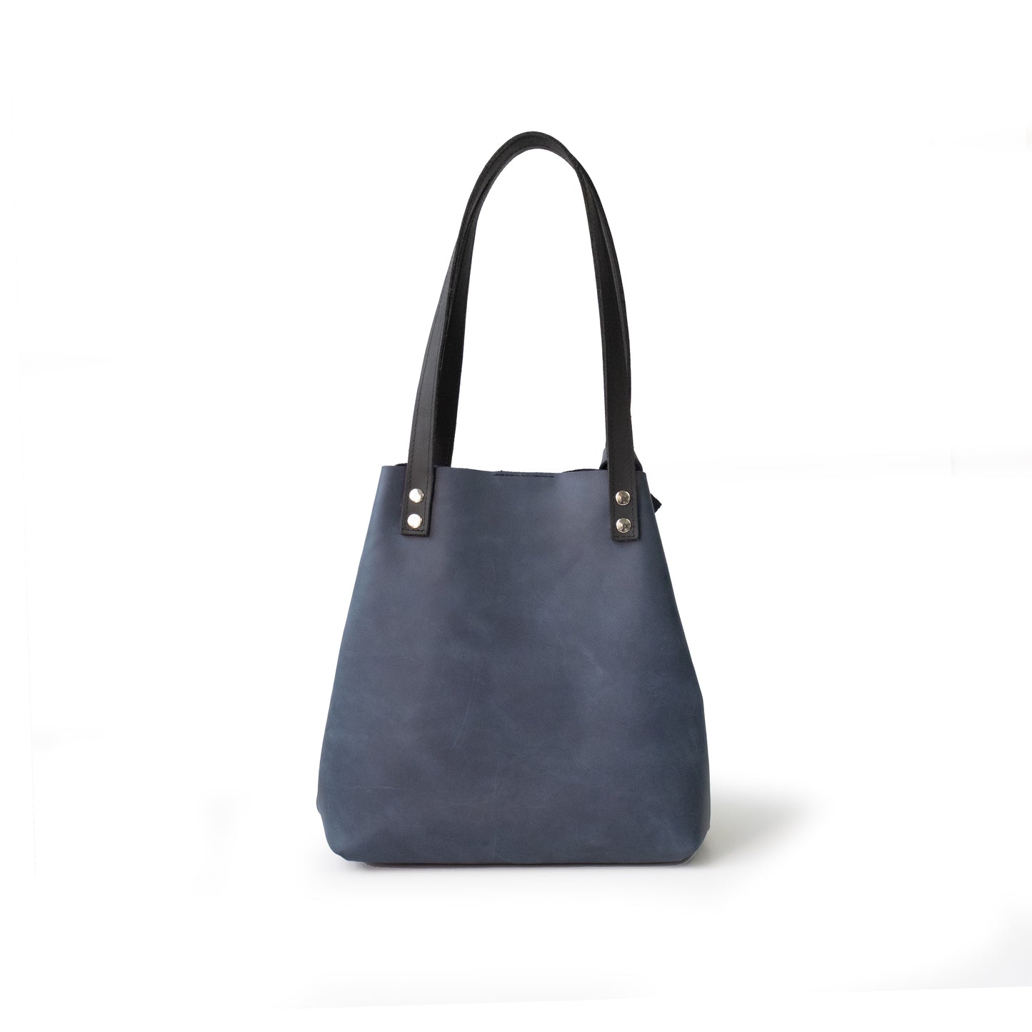 Bolso Tote Cuero Praga Plus+ Crazy Azul  Doble Vista + 💄Cosmetiquera 👝 Gratis!! (Copia)