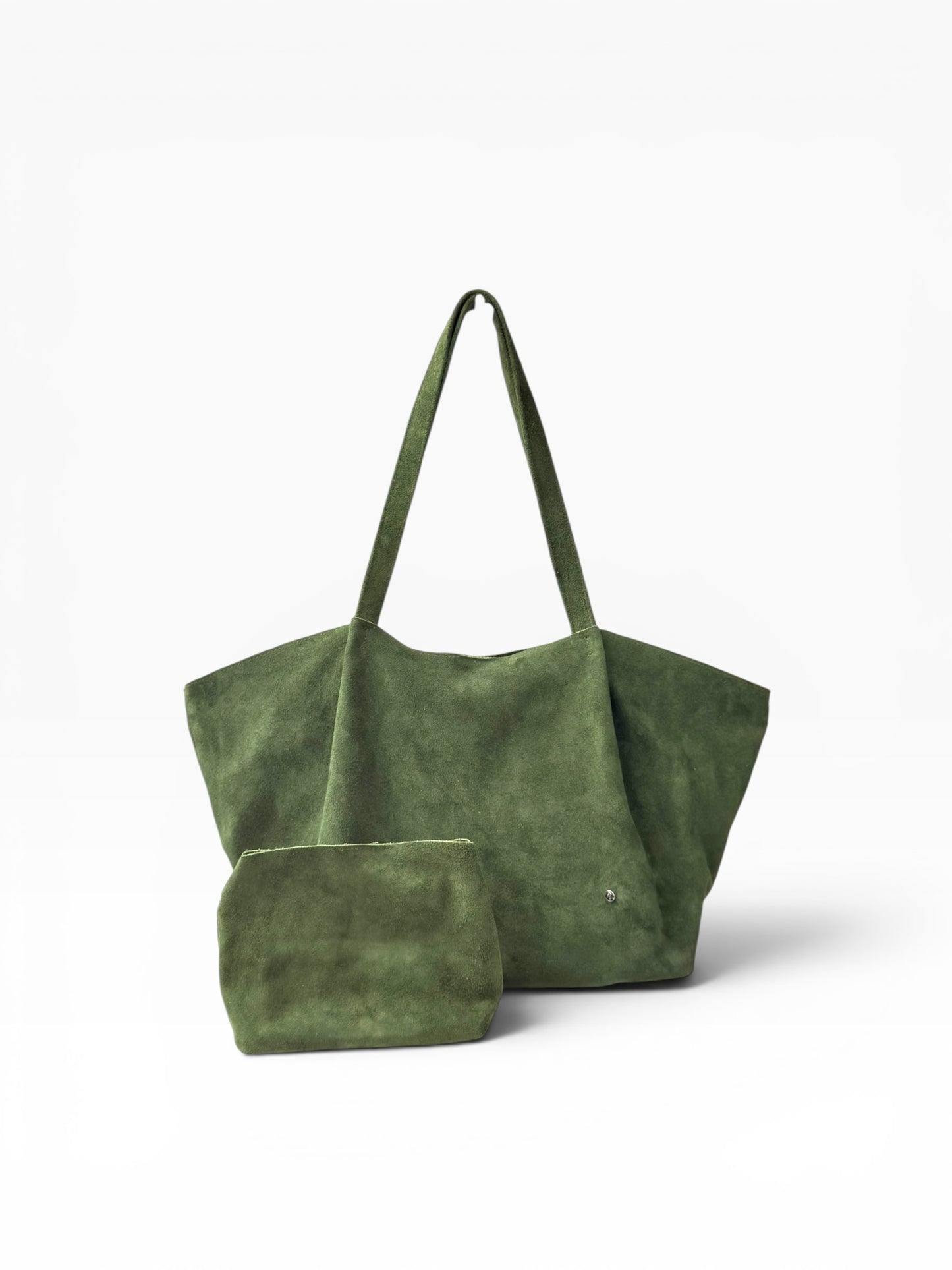 Bolso Oversized Tote Bag mod Bulgaria *Nobuk Verde*