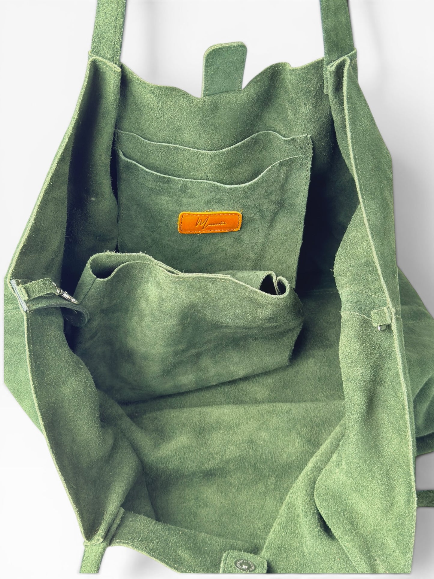 Bolso Oversized Tote Bag mod Bulgaria *Nobuk Verde*