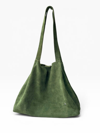 Bolso Oversized Tote Bag mod Bulgaria *Nobuk Verde*