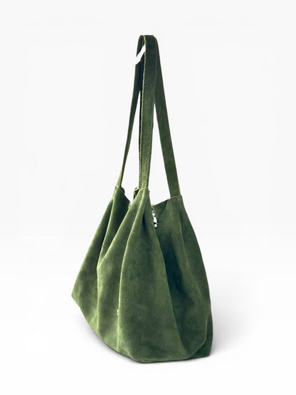 Bolso Oversized Tote Bag mod Bulgaria *Nobuk Verde*