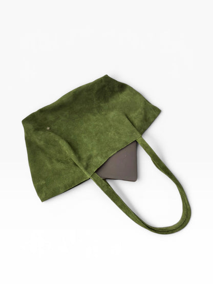 Bolso Oversized Tote Bag mod Bulgaria *Nobuk Verde*
