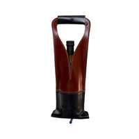 Porta botella piel doble vista (Merlot)