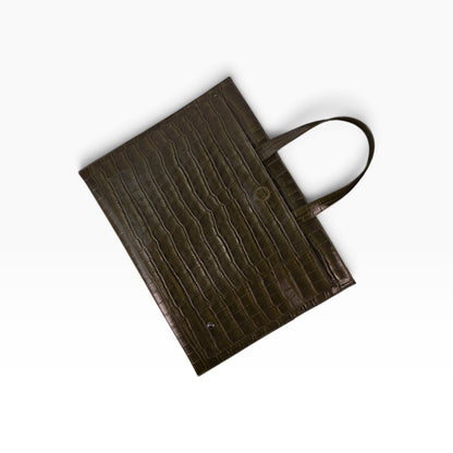 PORTA LAPTOP DAMA MOD ALBANIA GRABADO DE COCODRILO
