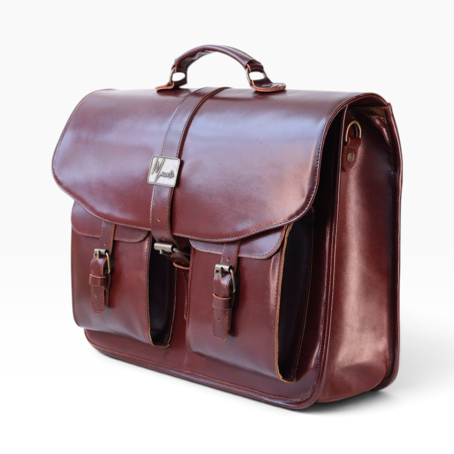 New Portafolio 100% CUERO Mod. Messenger (Pull Shedron)