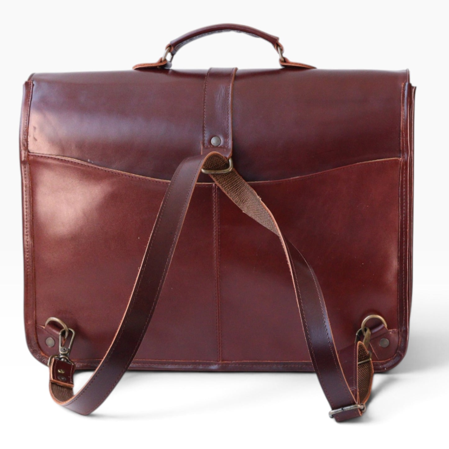 New Portafolio 100% CUERO Mod. Messenger (Pull Shedron)