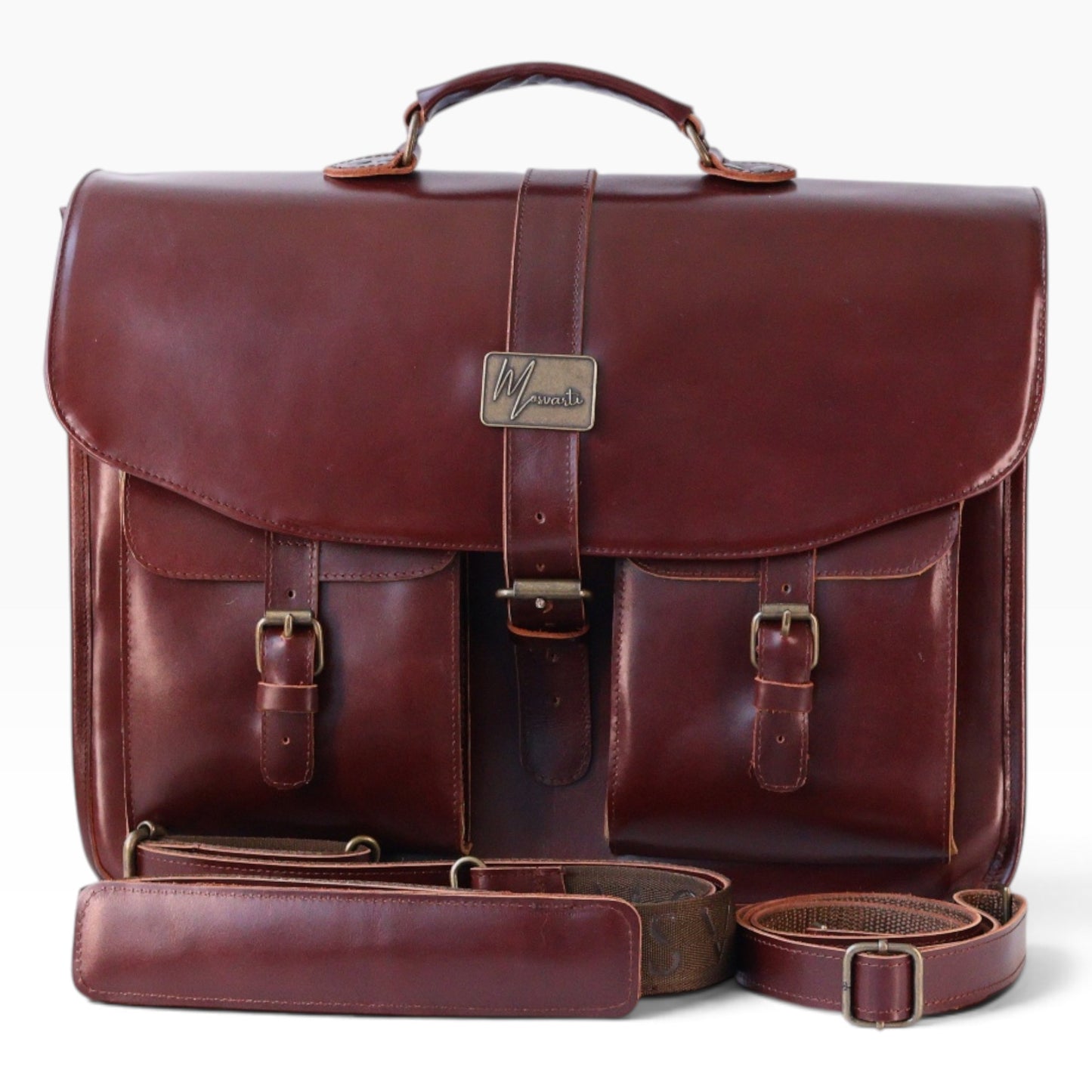 New Portafolio 100% CUERO Mod. Messenger (Pull Shedron)