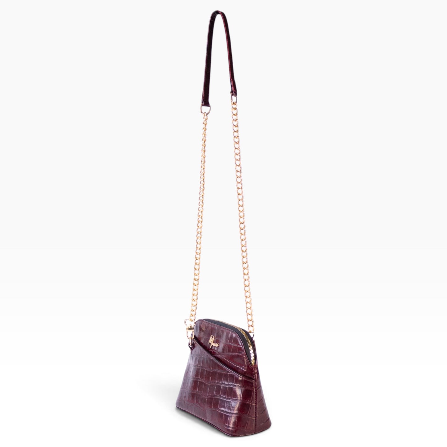 Bolso Crossbody mod Suecia Grabado Grabado de Cocodrilo
