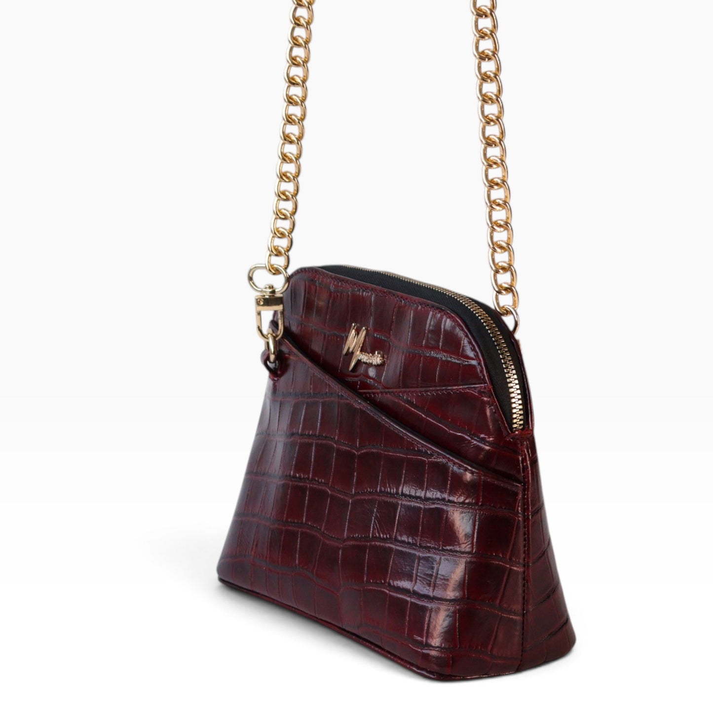 Bolso Crossbody mod Suecia Grabado Grabado de Cocodrilo