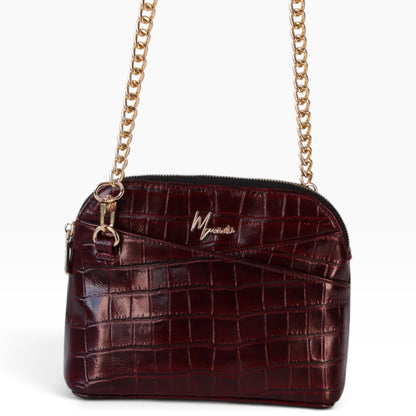 Bolso Crossbody mod Suecia Grabado Grabado de Cocodrilo