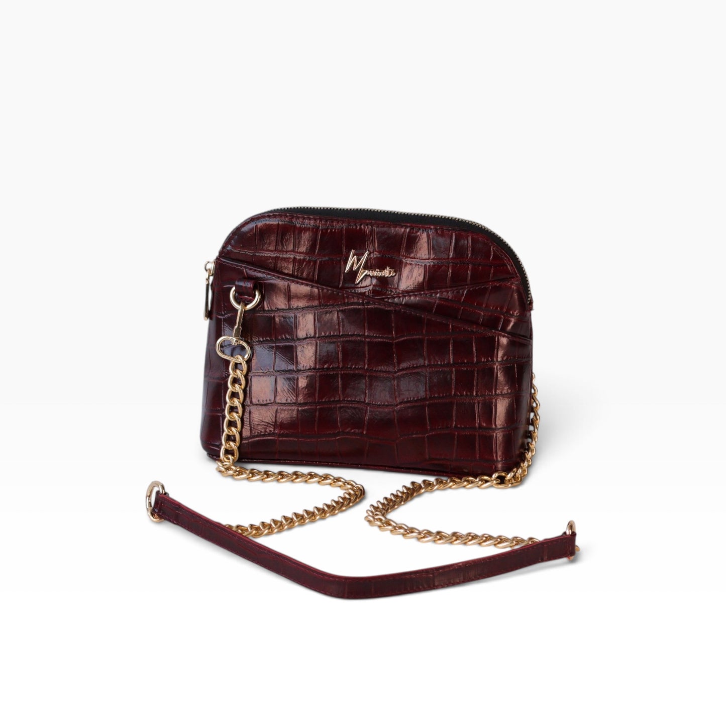 Bolso Crossbody mod Suecia Grabado Grabado de Cocodrilo
