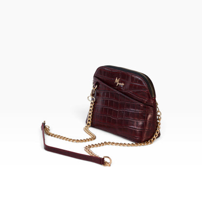 Bolso Crossbody mod Suecia Grabado Grabado de Cocodrilo