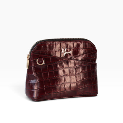 Bolso Crossbody mod Suecia Grabado Grabado de Cocodrilo
