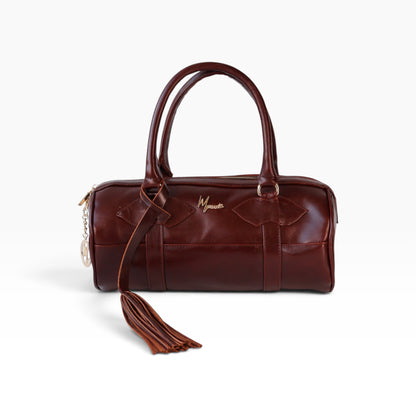 Bolso Dama Cilíndrico 100% Piel Mod duffle Praga  *Pull Shedron*