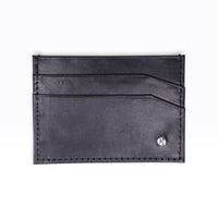 Tarjetero  Sencillo mod 1 Cuero Pull Negro