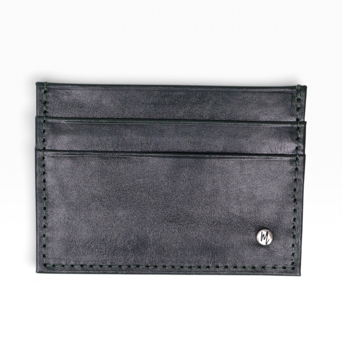 Tarjetero  Sencillo mod 3 Cuero Color Pull Negro