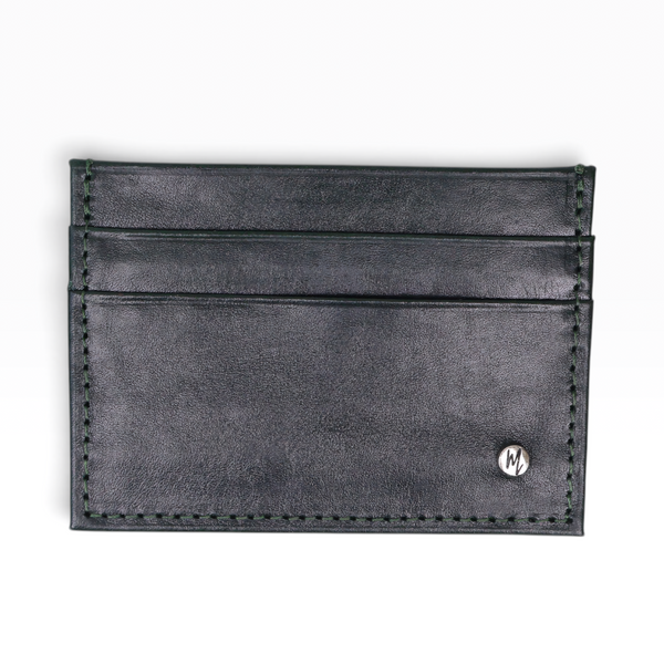 Tarjetero  Sencillo mod 3 Cuero Color Pull Negro
