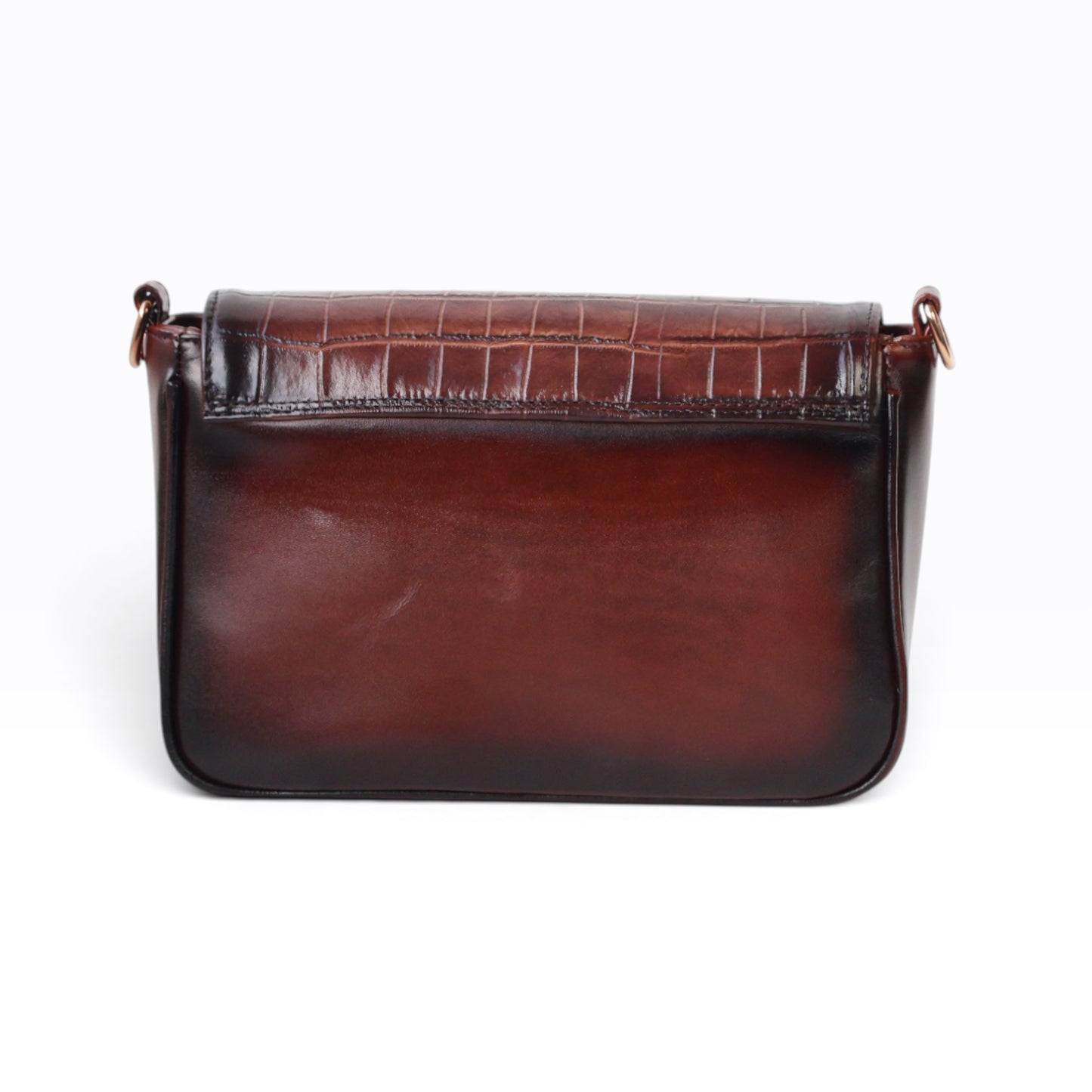 Bolso Cross body *Piel Grabado de Aligátor* Color Shedron