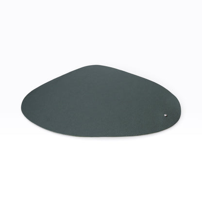 Set Individual bajo plato mantel  y Portavasos de Piel Premium | Mosvarti Flother Verde