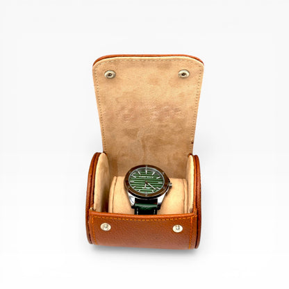 Estuche porta reloj de cuero genuino Mosvarti protector premium