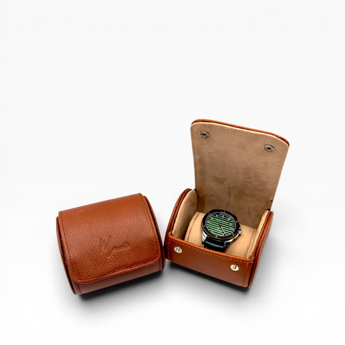 Estuche porta reloj de cuero genuino Mosvarti protector premium