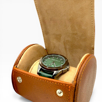 Estuche porta reloj de cuero genuino Mosvarti protector premium