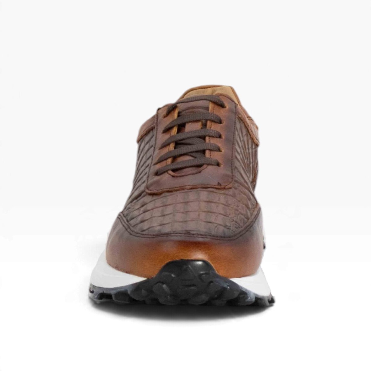 Tenis piel genuina mod 20000 Caoba Pull Up / Grabado de Cocodrilo Shedron* Sombreado* - MosvartiTenis piel genuina mod 20000 Caoba Pull Up / Grabado de Cocodrilo Shedron* Sombreado*
