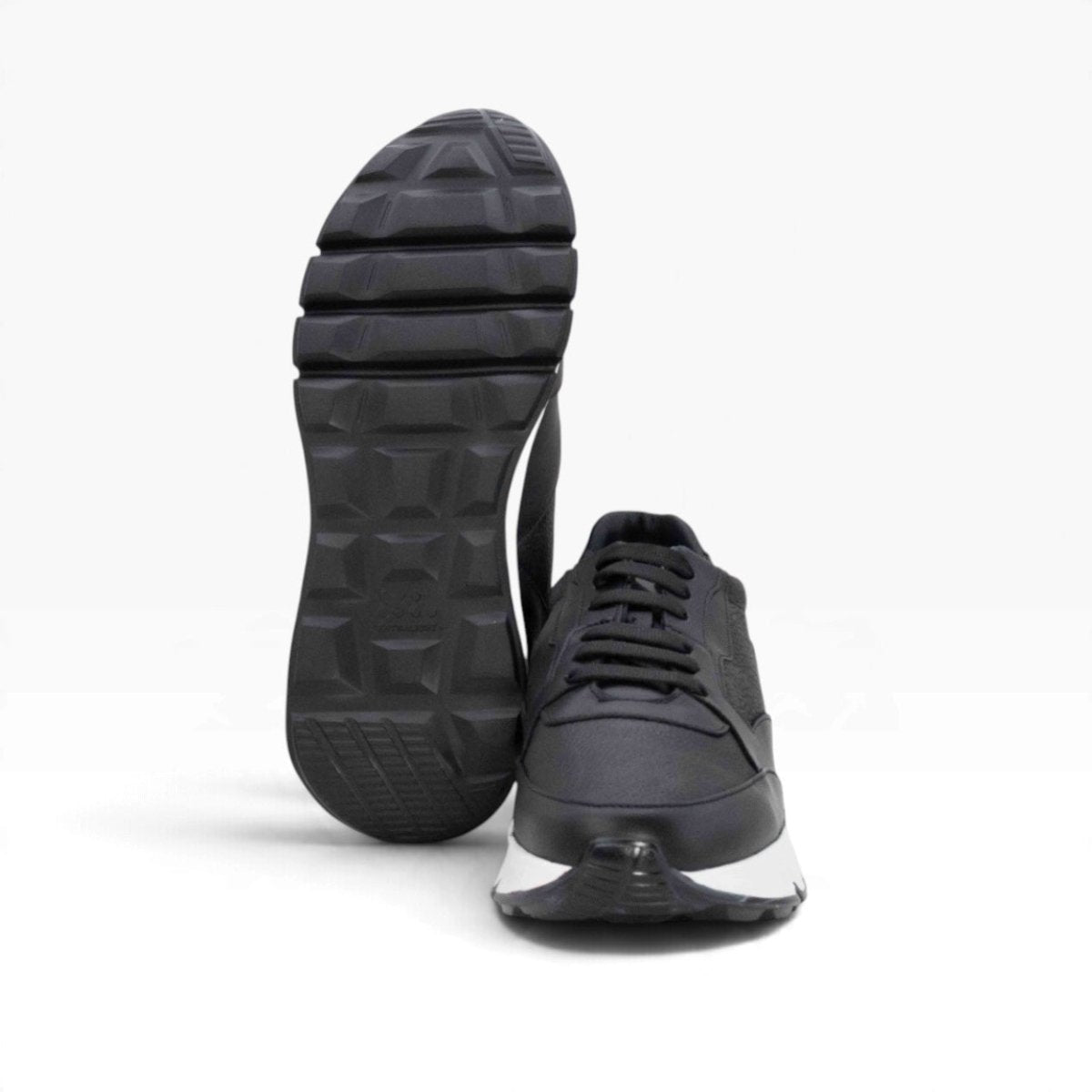 Tenis piel genuina mod 40002 Pull Up Negro / Negro Flother - MosvartiTenis piel genuina mod 40002 Pull Up Negro / Negro Flother