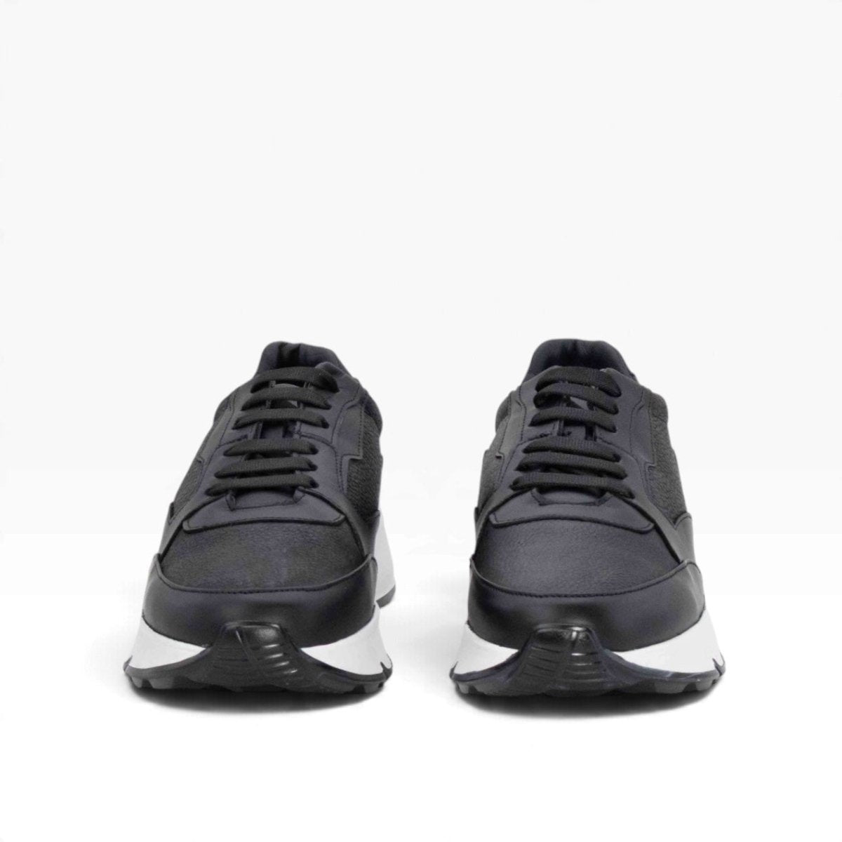 Tenis piel genuina mod 40002 Pull Up Negro / Negro Flother - MosvartiTenis piel genuina mod 40002 Pull Up Negro / Negro Flother