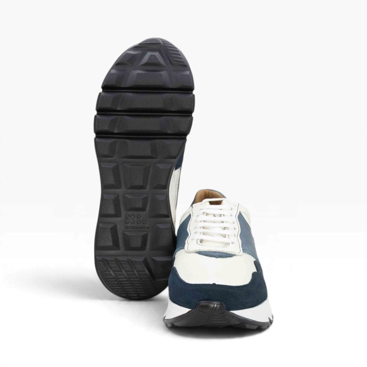 Tenis piel genuina mod 40010 Gamuza Azul / Flother Blanco - MosvartiTenis piel genuina mod 40010 Gamuza Azul / Flother Blanco
