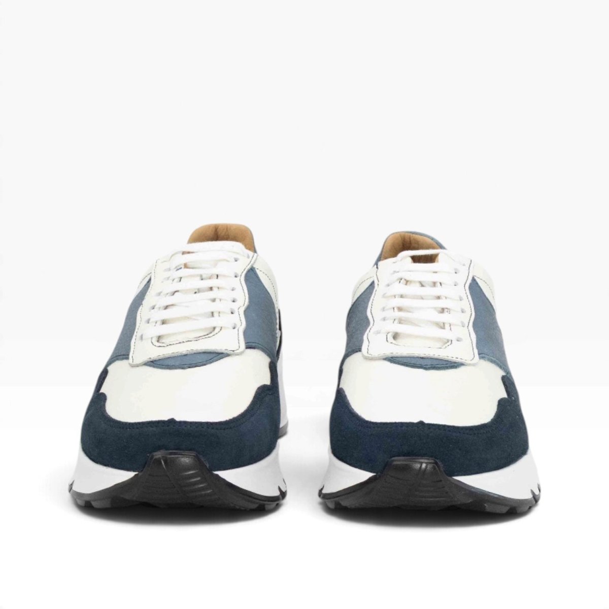 Tenis piel genuina mod 40010 Gamuza Azul / Flother Blanco - MosvartiTenis piel genuina mod 40010 Gamuza Azul / Flother Blanco